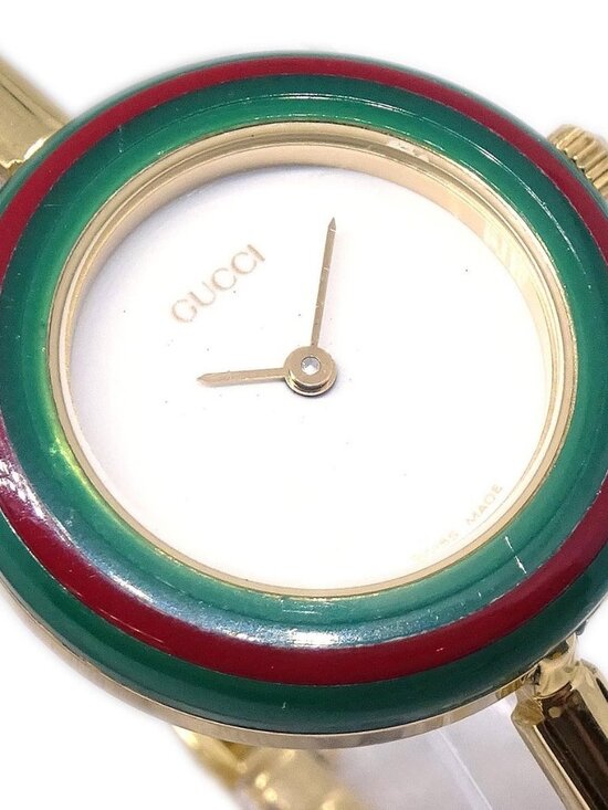 Gucci 11/12.2 Change Bezel Chameleon Quartz Watch SS 156151 main image 9